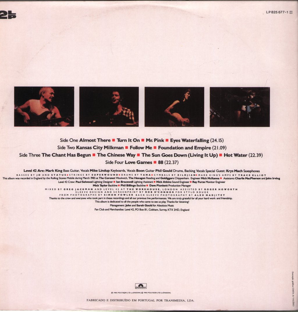 Level 42 - A Physical Presence - Double Lp