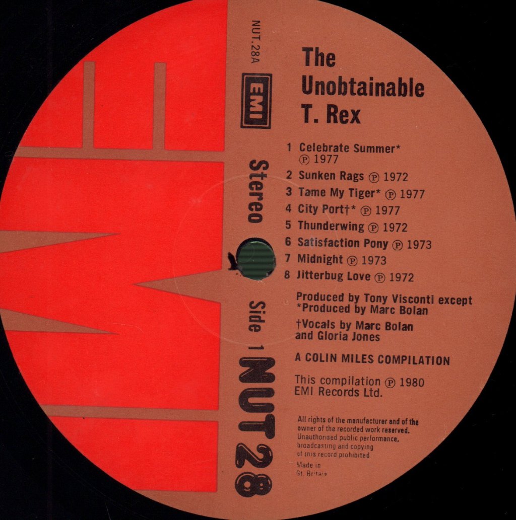 T. Rex - Unobtainable T. Rex - Lp
