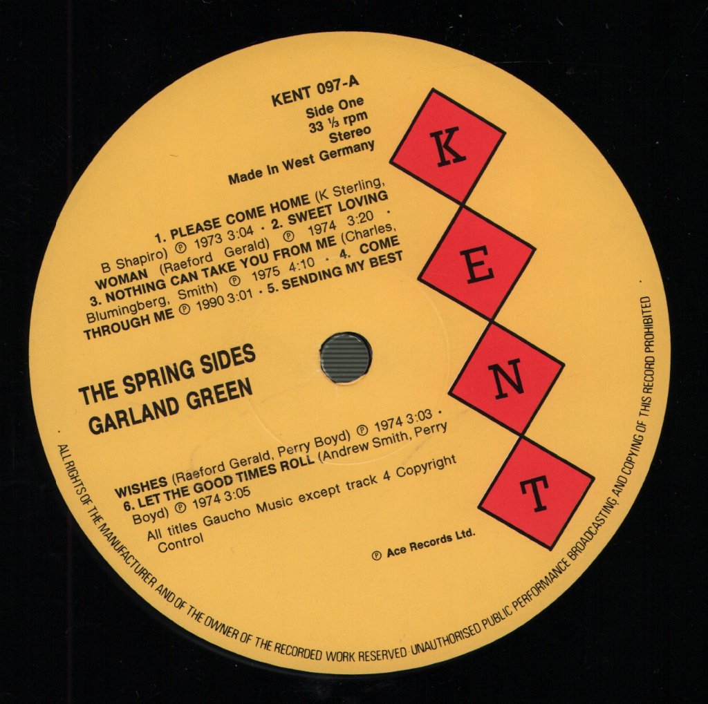 Garland Green - Spring Sides - Lp