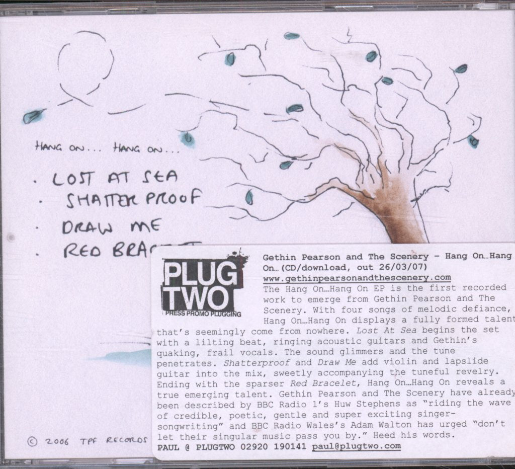 Gethin Pearson And The Scenery - Hang On... Hang On... - Cd