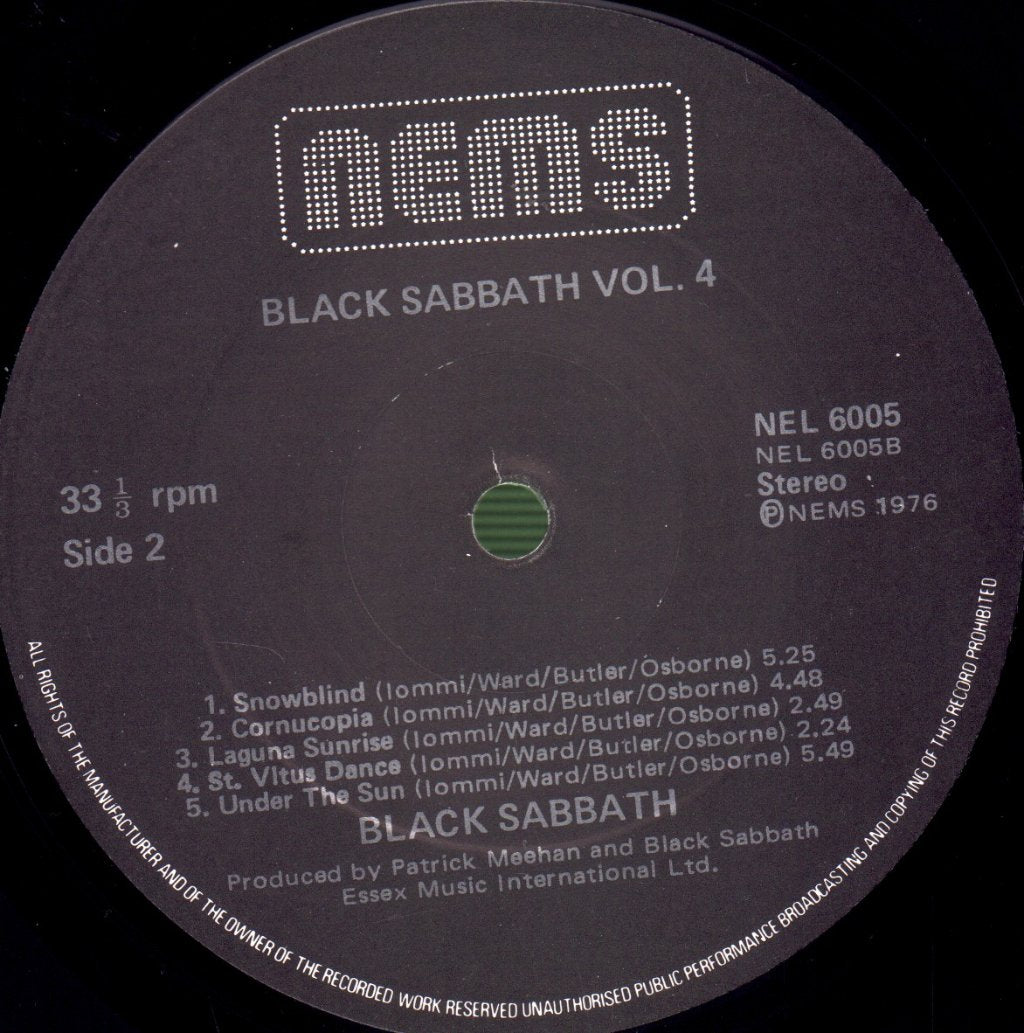 Black Sabbath - Vol 4 - Lp
