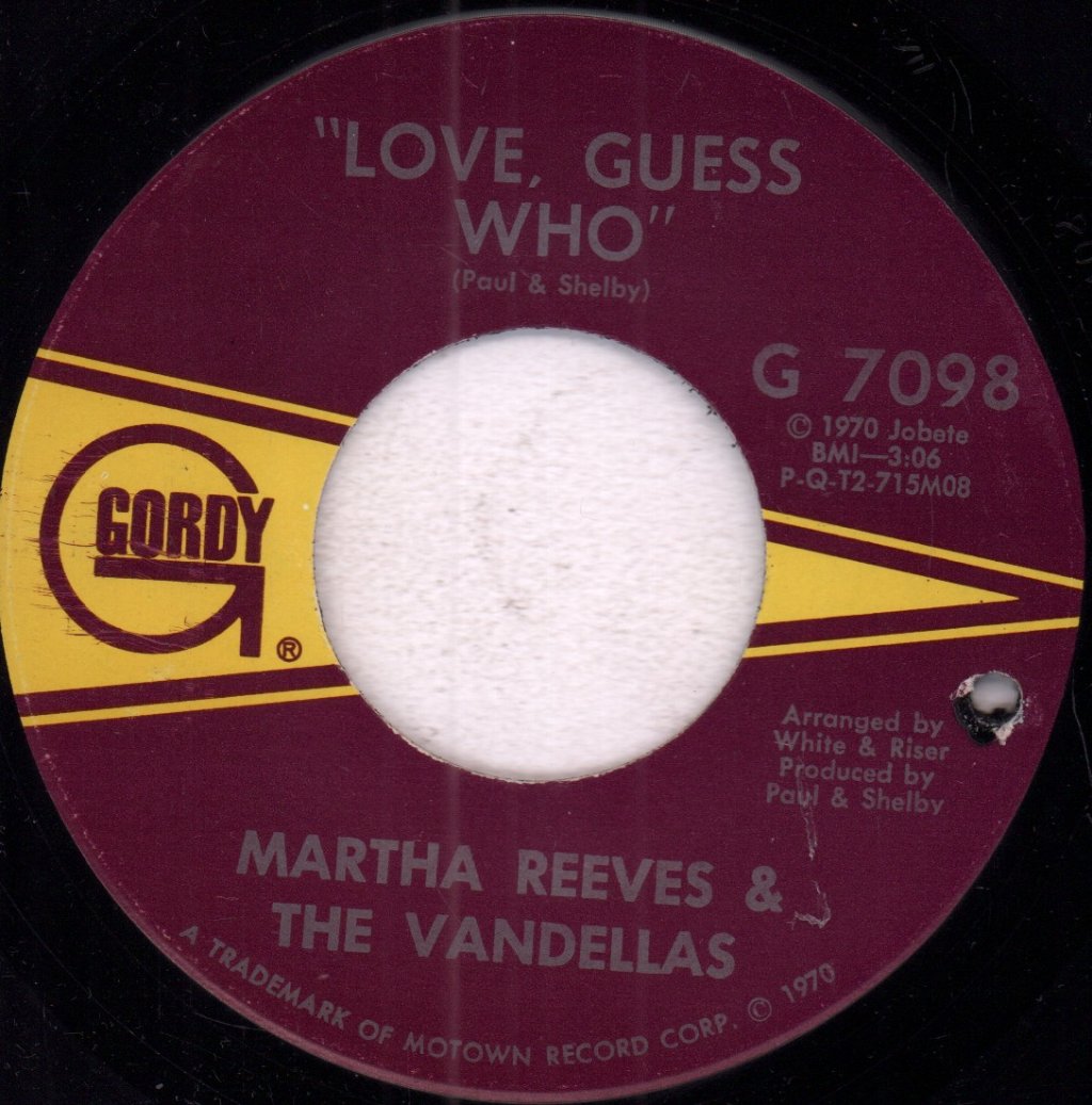 Martha Reeves And The Vandellas - I Should Be Proud - 7 Inch