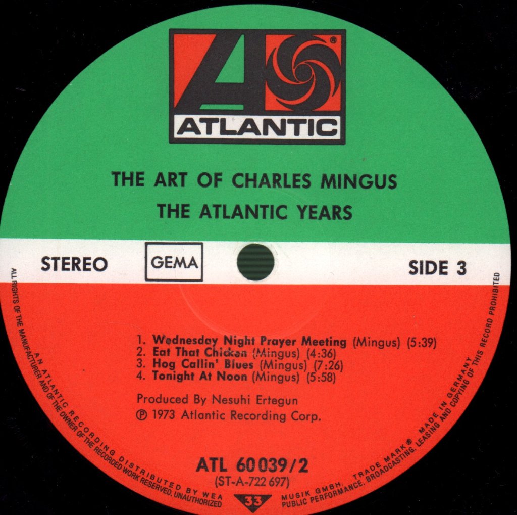 Charles Mingus - Art Of Charles Mingus - The Atlantic Years - Double Lp