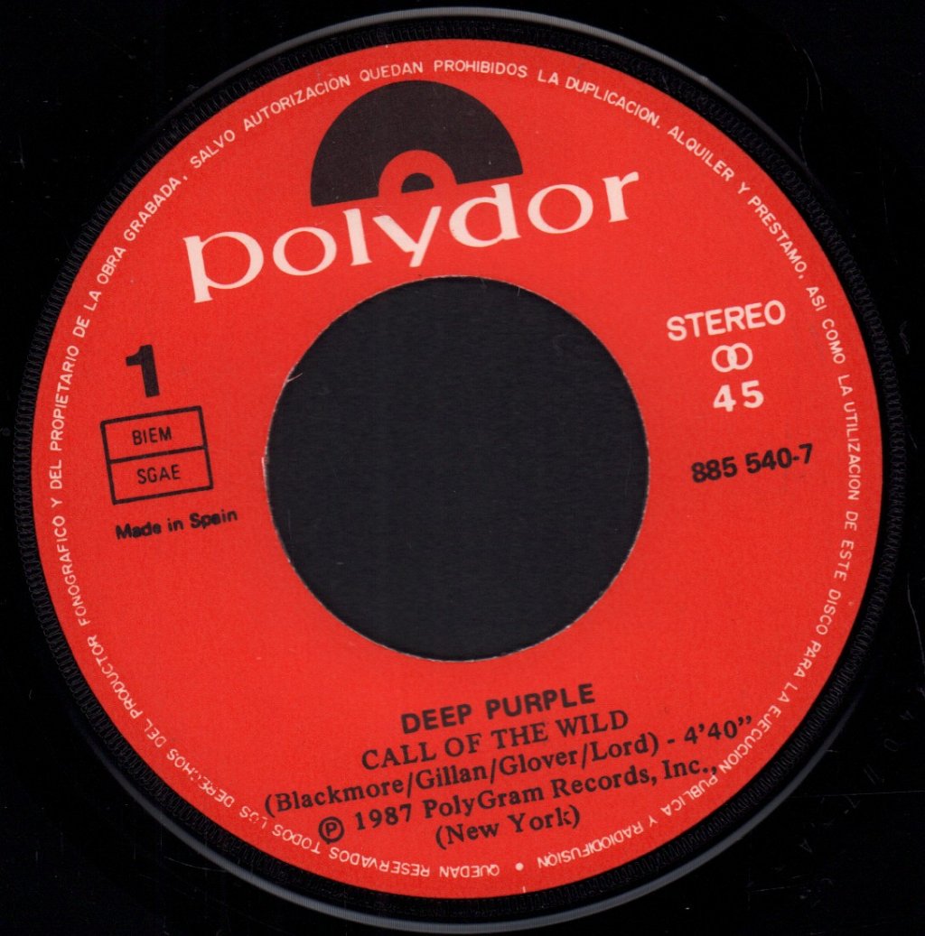 Deep Purple - Call Of The Wild - 7 Inch