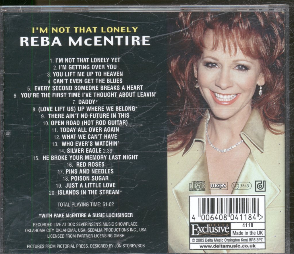 Reba McEntire - I'm Not That Lonely - Cd