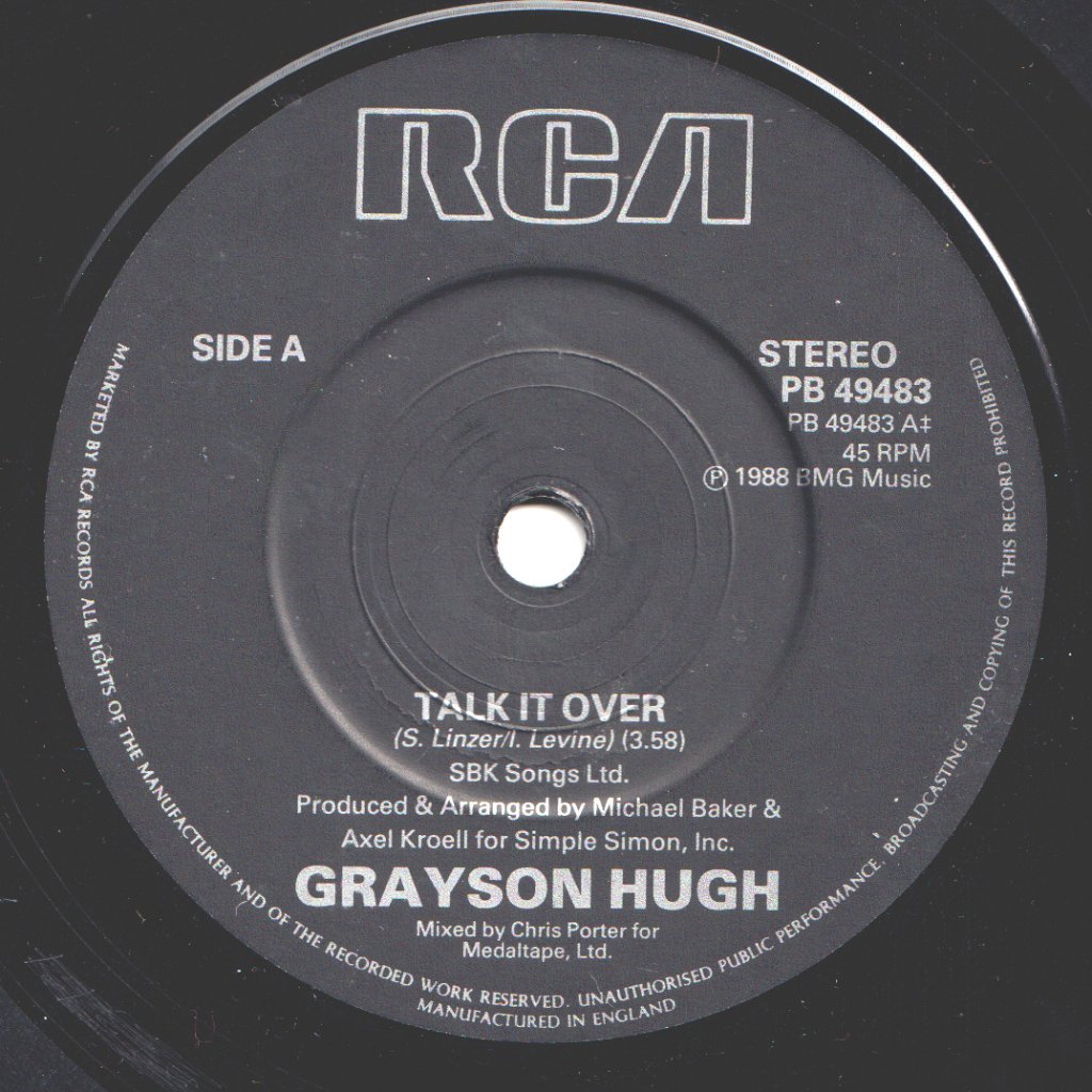 Grayson Hugh - Talk It Over - 7 Inch