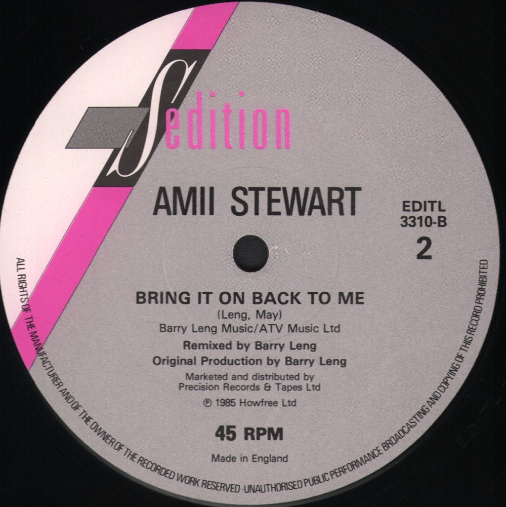 Amii Stewart And Deon Estus - My Guy My Girl - 12 Inch
