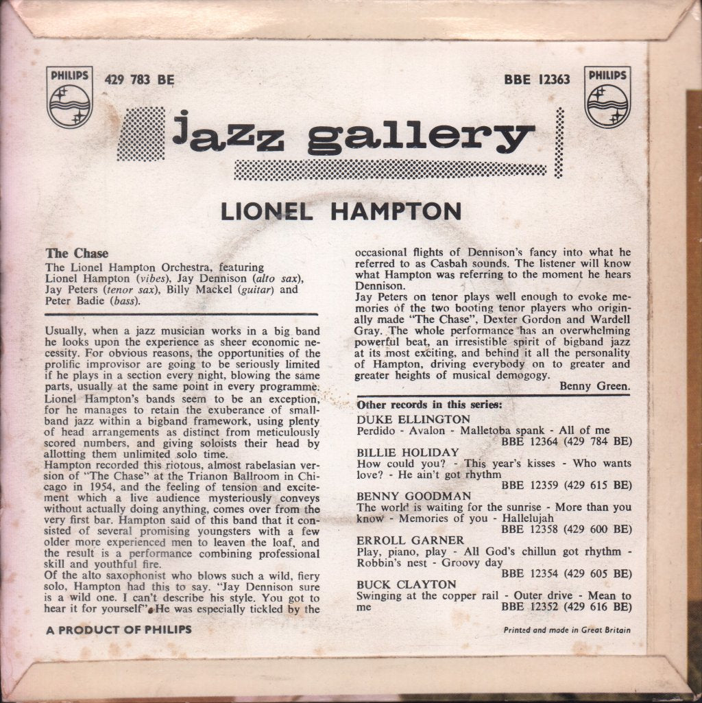 Lionel Hampton - Jazz Gallery - 7 Inch