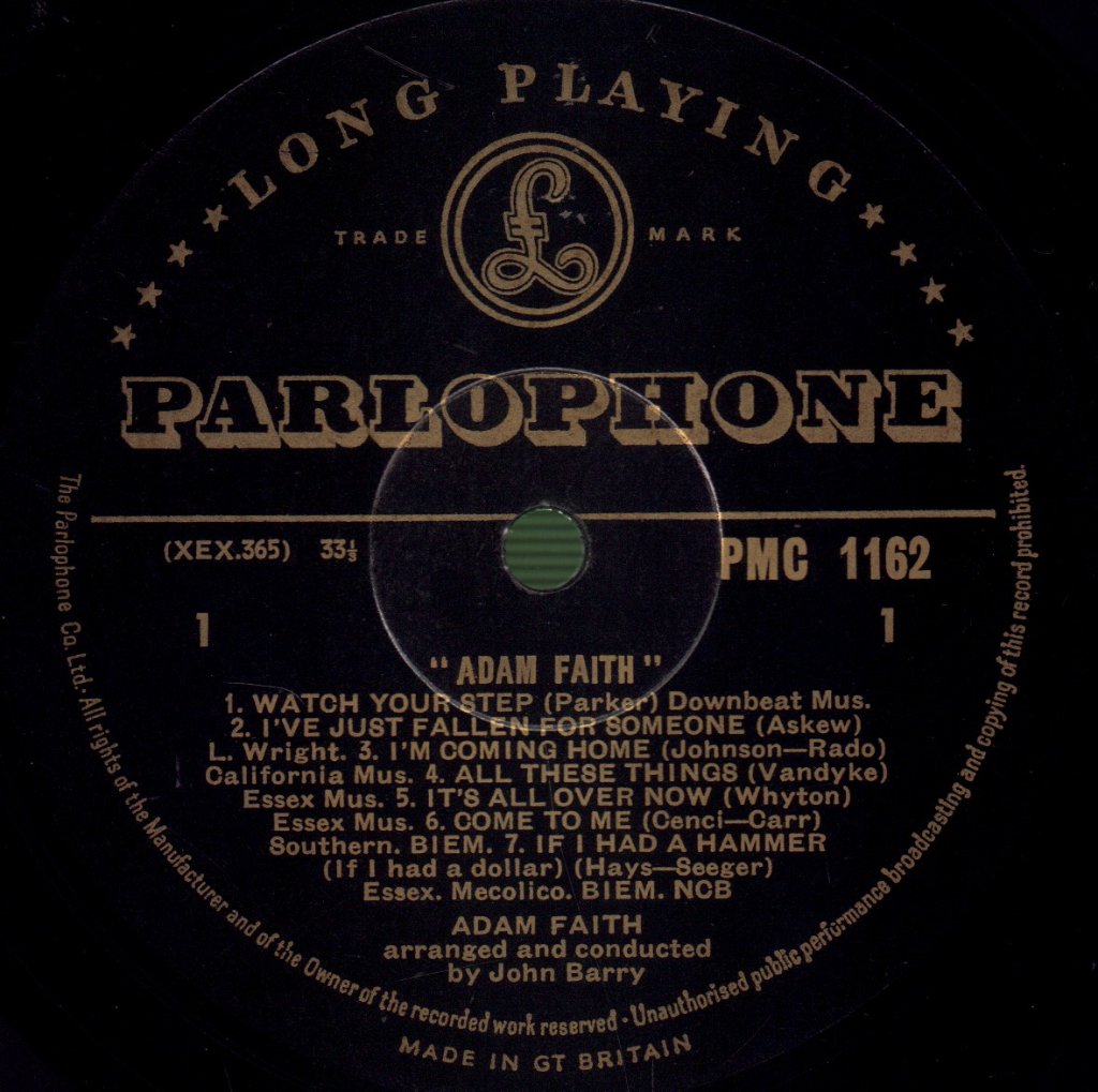 Adam Faith - Adam Faith - Lp