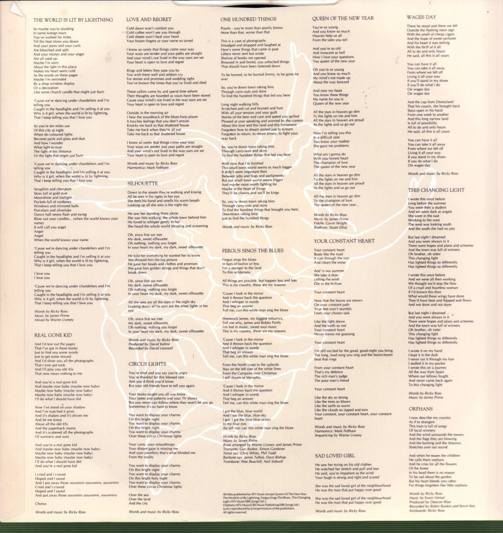 Deacon Blue - When The World Knows Your Name - Lp
