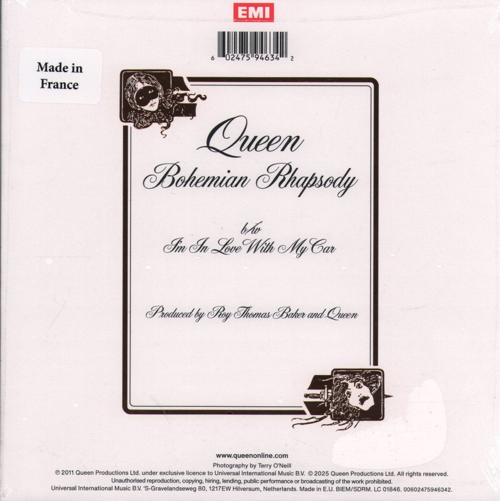 Queen - Bohemian Rhapsody (50th Anniversary Edition) - 7 Inch