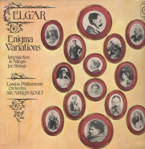 Sir Adrian Boult / London Philharmonic Orchestra - Elgar - Enigma Variations - Lp