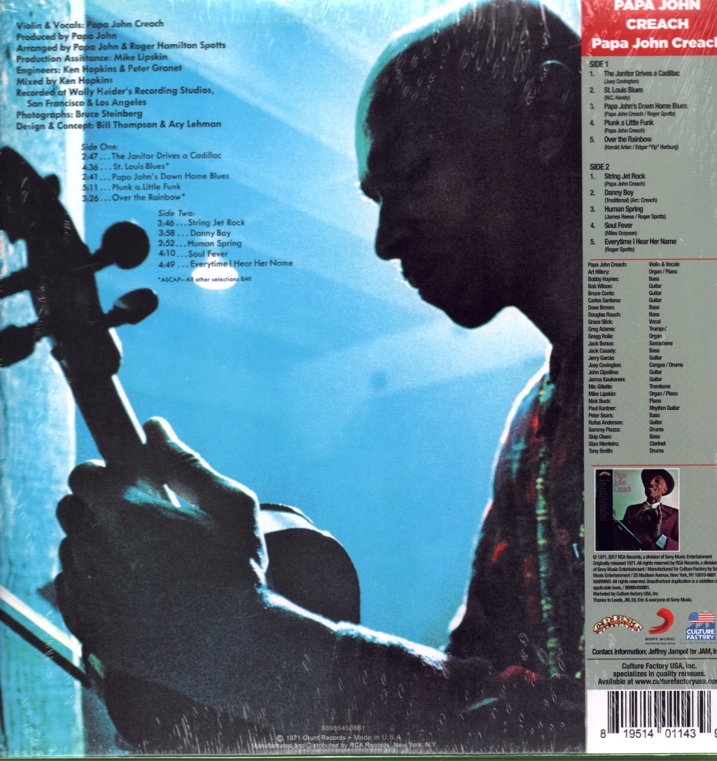 Papa John Creach - Papa John Creach - Lp