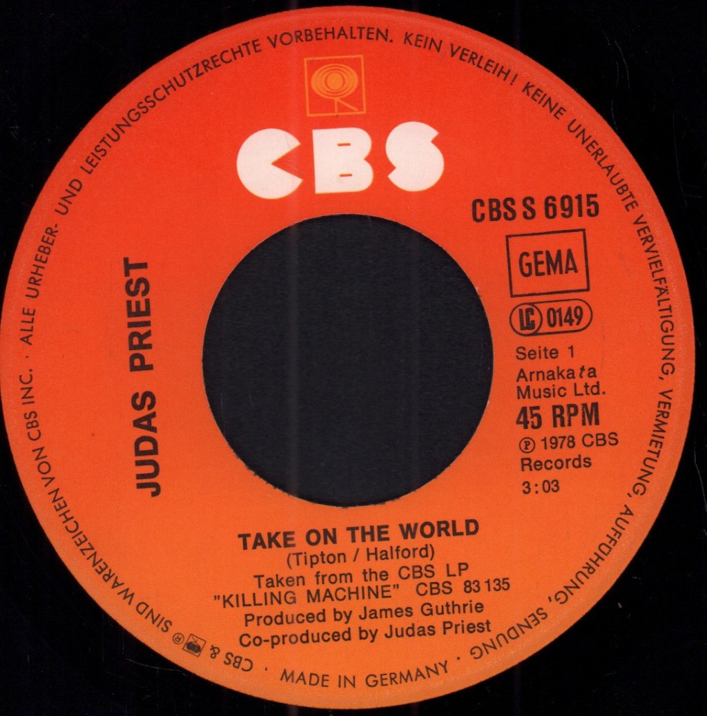 Judas Priest - Take On The World - 7 Inch