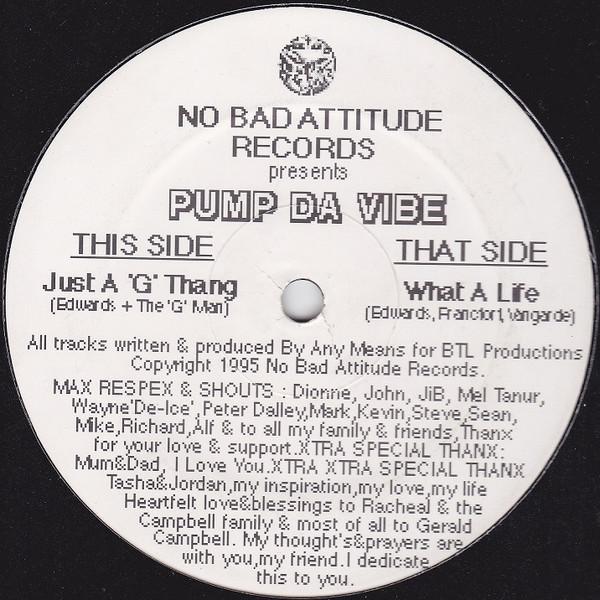 Pump Da Vibe - Just A 'G' Thang - 12 Inch