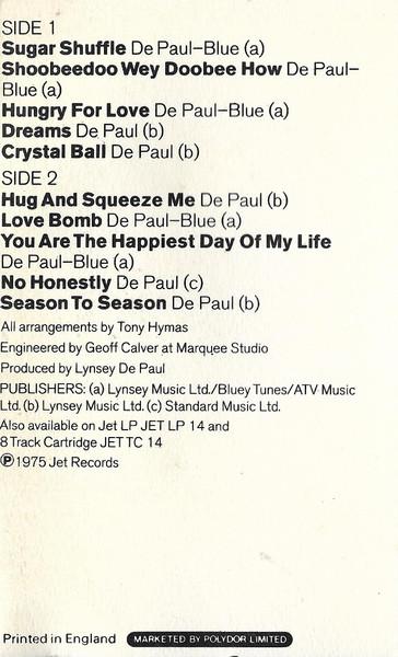 Lynsey De Paul - Love Bomb - Cassette