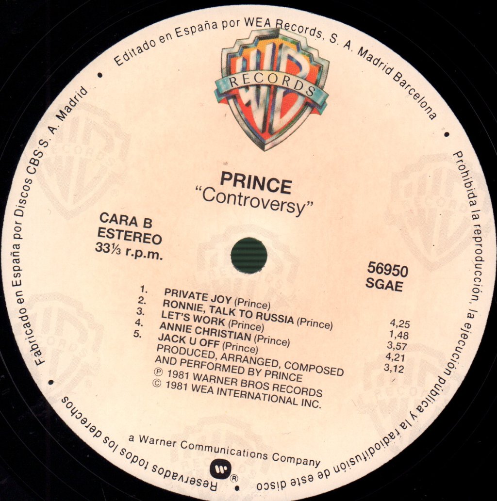 Prince - Controversy - Lp