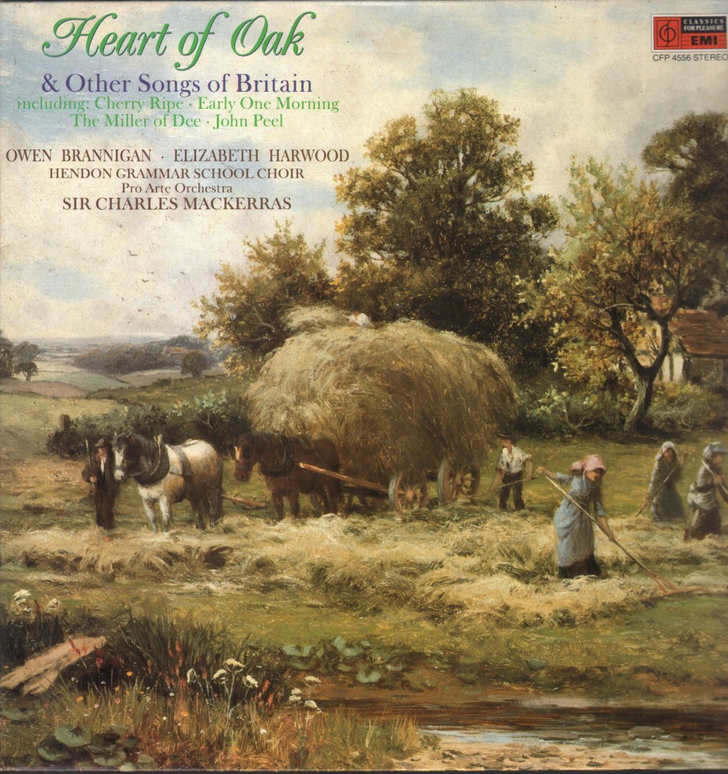 Owen Brannigan / Elizabeth Harwood / Sir Charles Mackerras / Pro Arte Orchestra - Heart Of Oak & Other Songs Of Britain - Lp