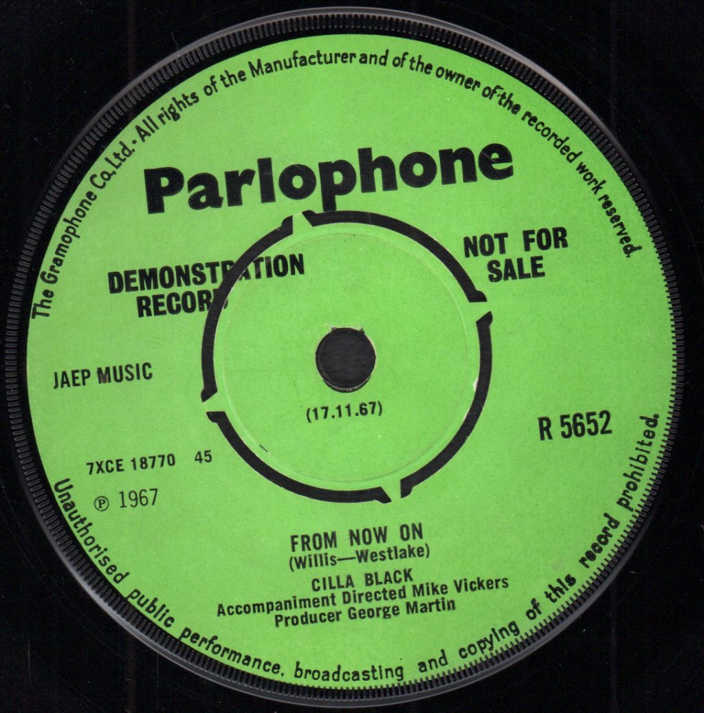 Cilla Black - I Only Live To Love You - 7 Inch