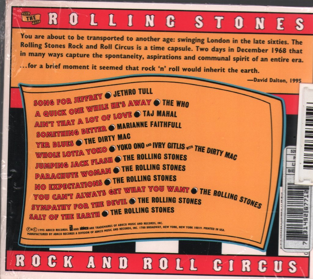 Rolling Stones - Rolling Stones Rock And Roll Circus - Cd