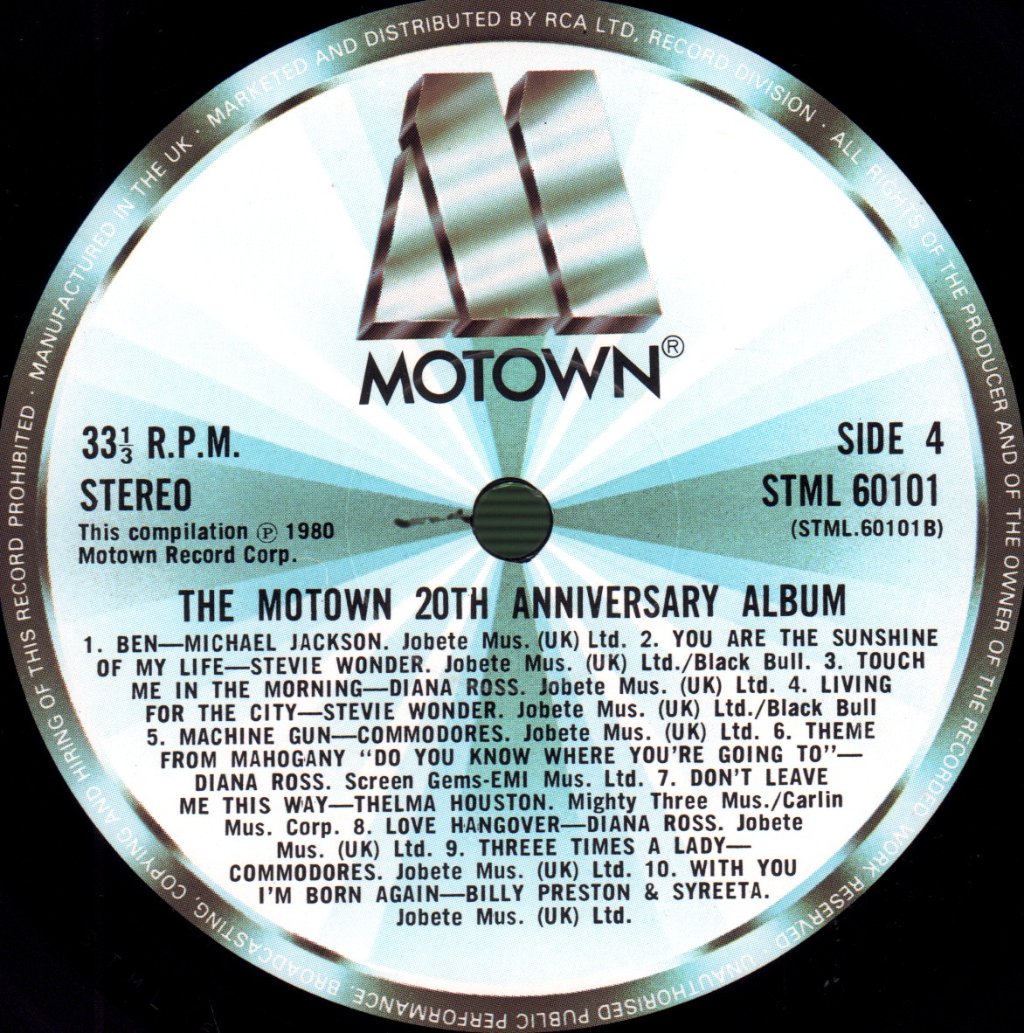 Various Artists - Motown 20th Anniversary Album - Double Lp