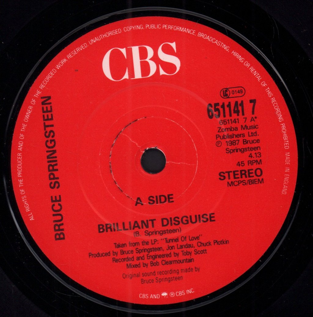 Bruce Springsteen - Brilliant Disguise - 7 Inch