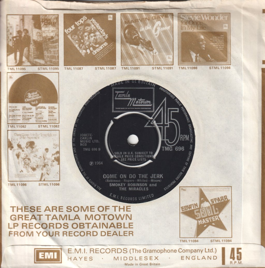 Smokey Robinson And The Miracles - Tracks Of My Tears - 7 Inch