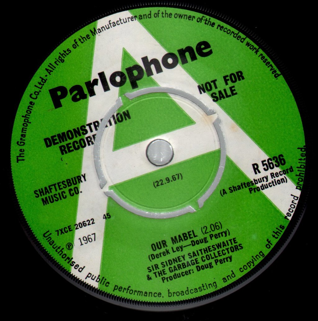 Sir Sidney Saitheswaite And The Garbage Collectors - Our Mabel - 7 Inch