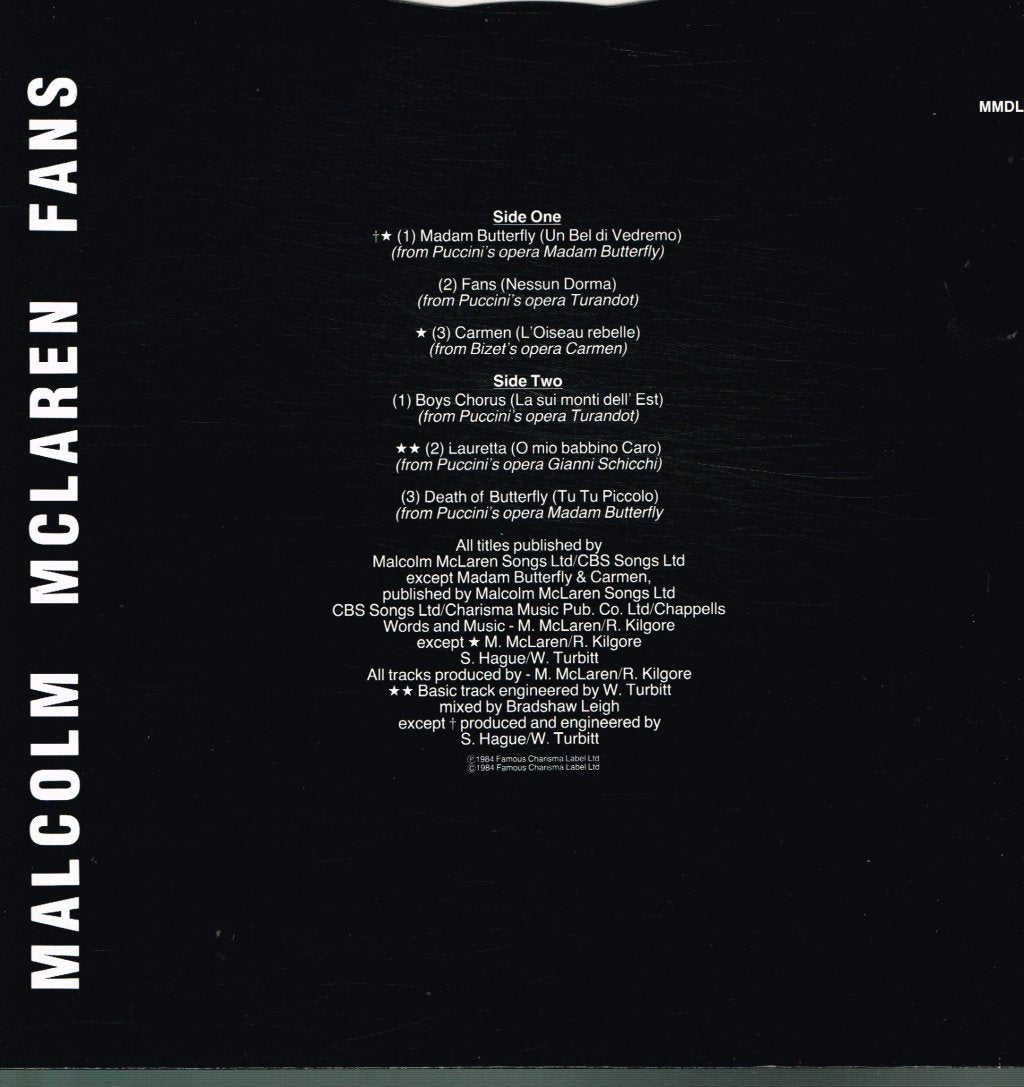 Malcolm McLaren - Fans - Lp