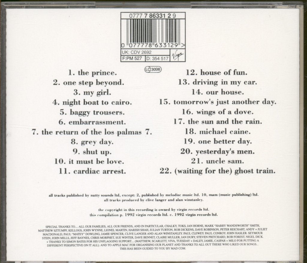 Madness - Divine Madness - Cd