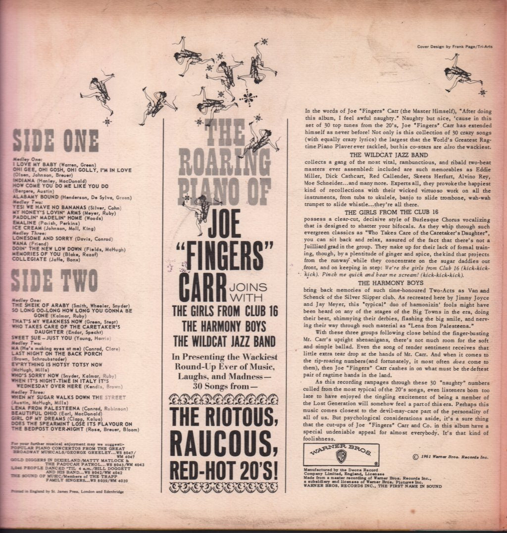 Joe Fingers Carr - Riotous, Raucous, Red-Hot 20's! - Lp