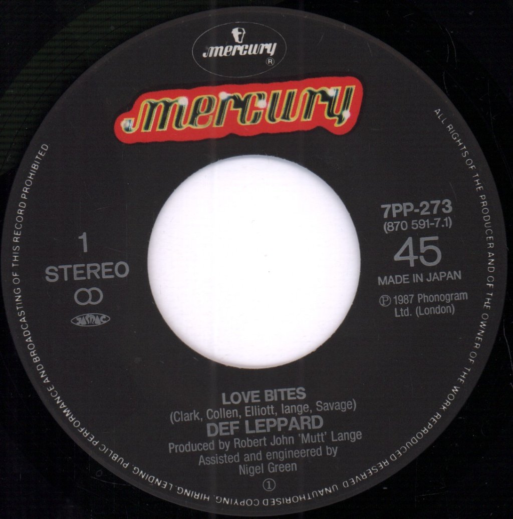 Def Leppard - Love Bites - 7 Inch