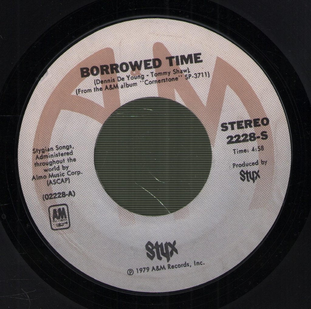Styx - Borrowed Time - 7 Inch