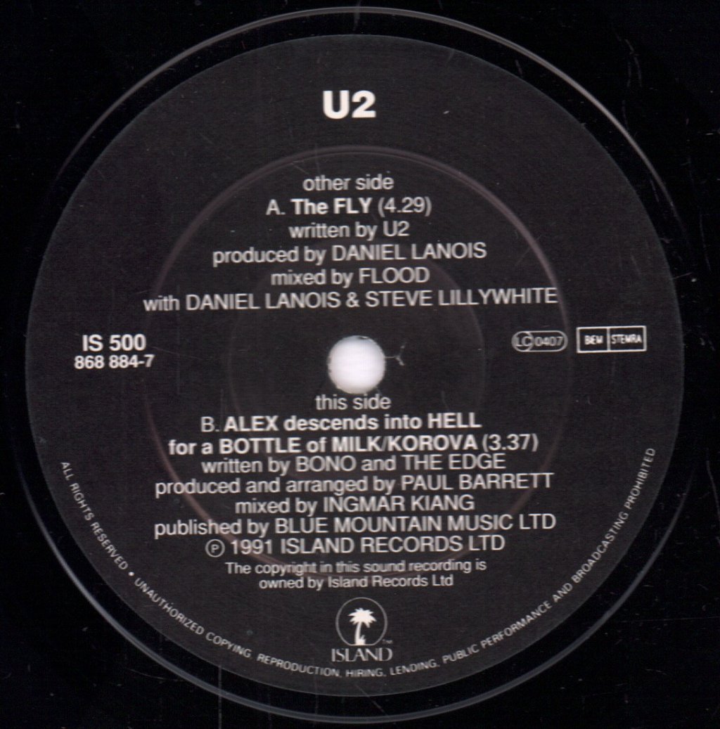 U2 - Fly - 7 Inch
