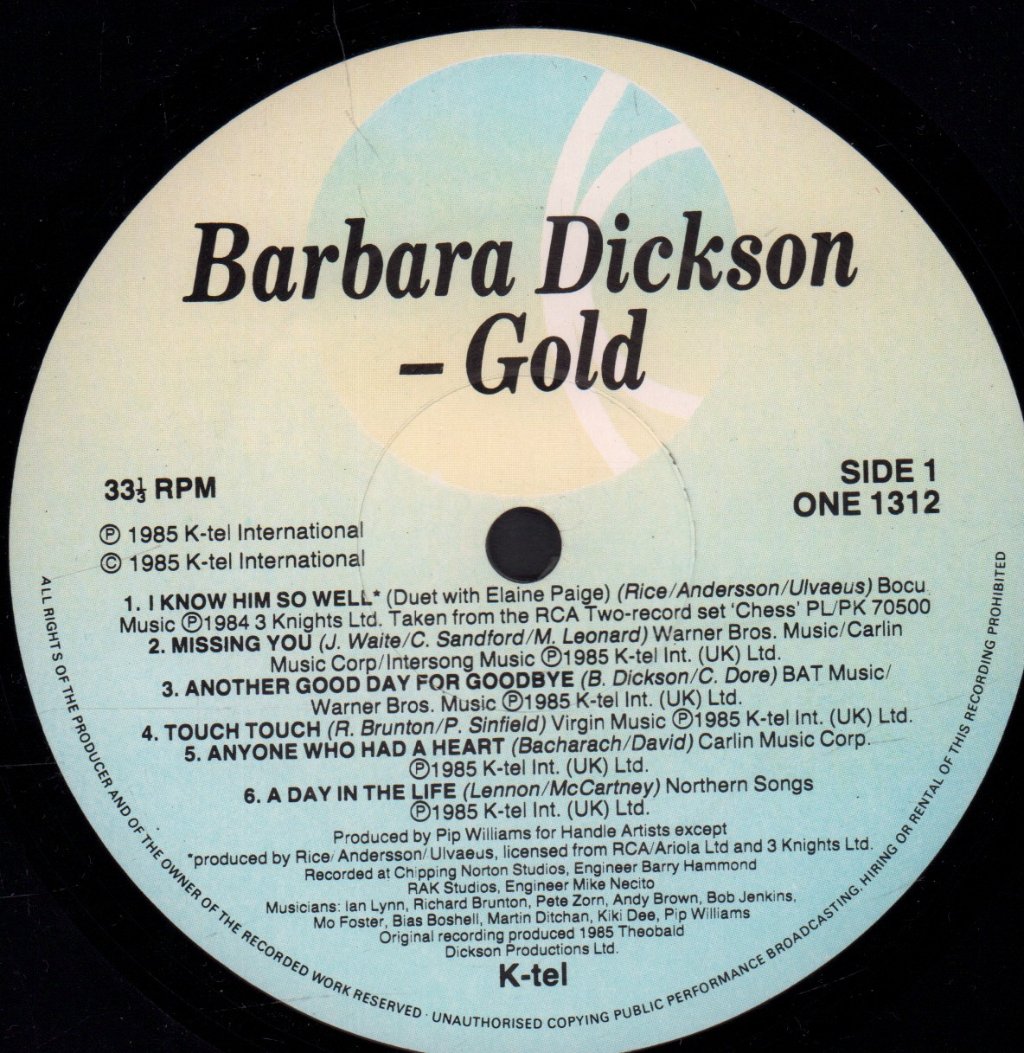 Barbara Dickson - Gold - Lp