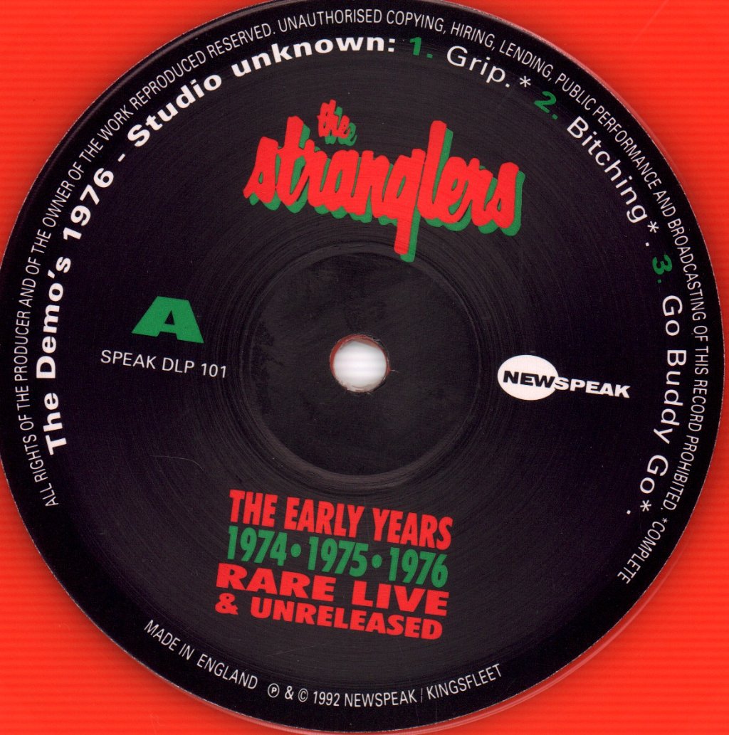Stranglers - Early Years - 74-75-76 Rare Live & Unreleased - Double Lp