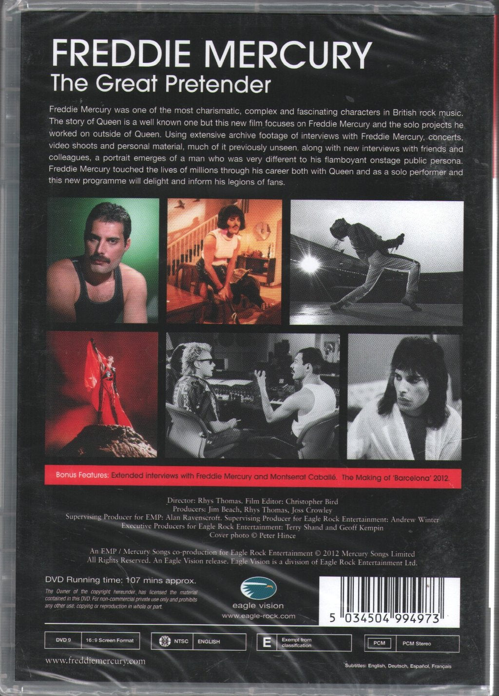 Freddie Mercury - Great Pretender - Dvd