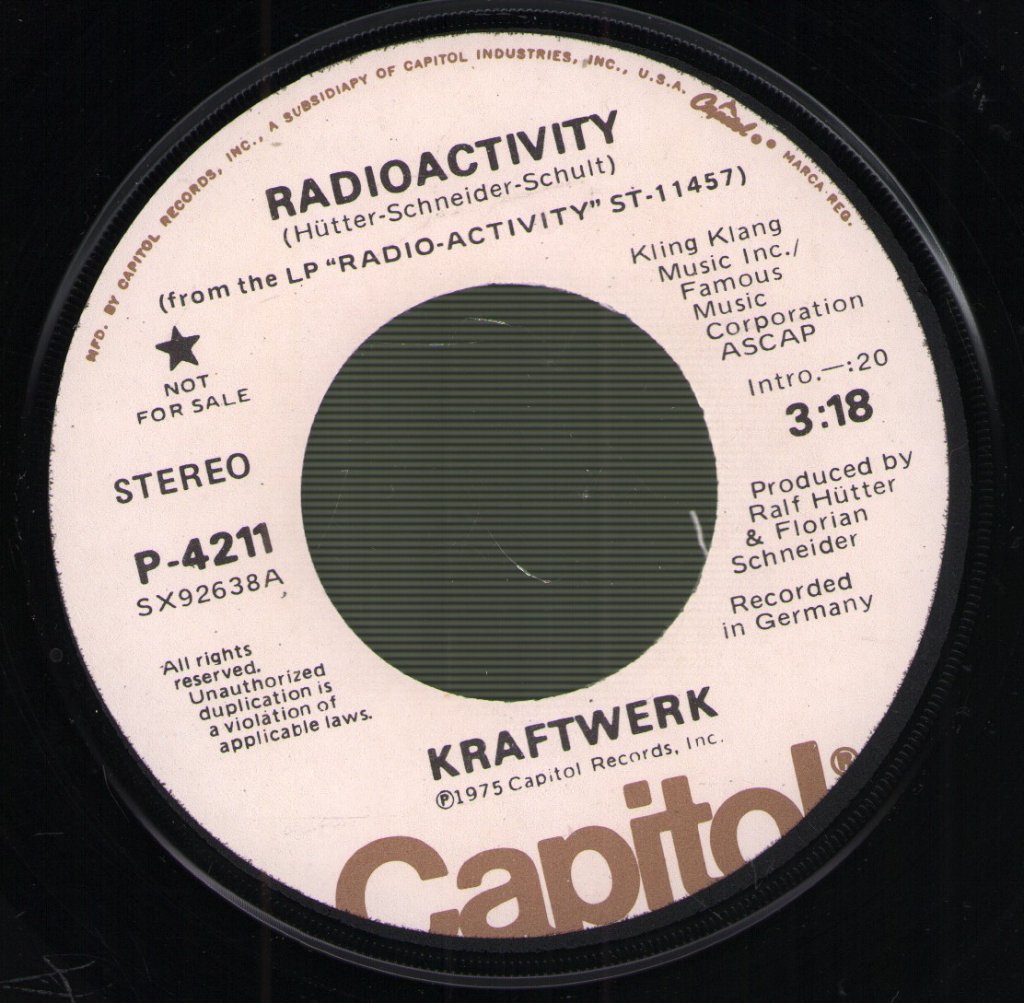 Kraftwerk - Radioactivity - 7 Inch