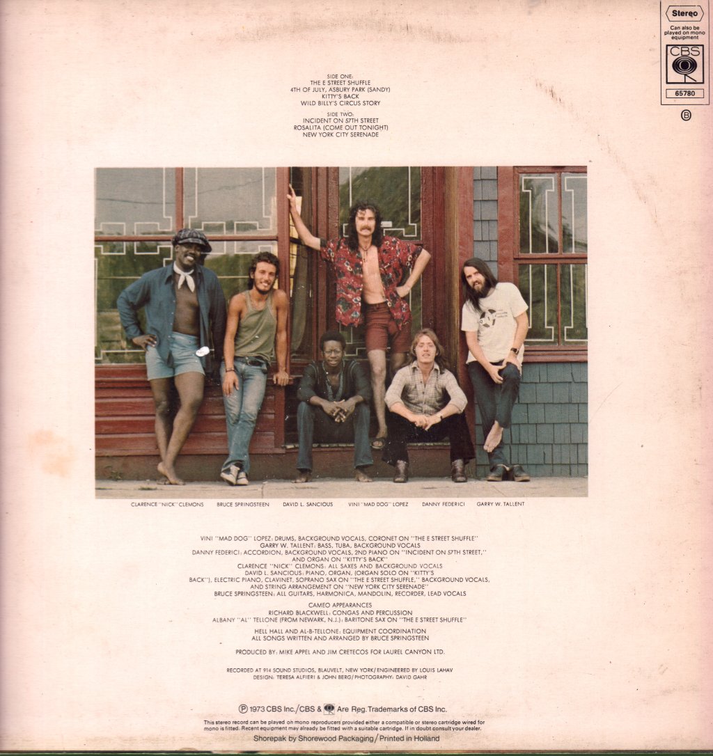Bruce Springsteen - Wild The Innocent And The E Street Shuffle - Lp