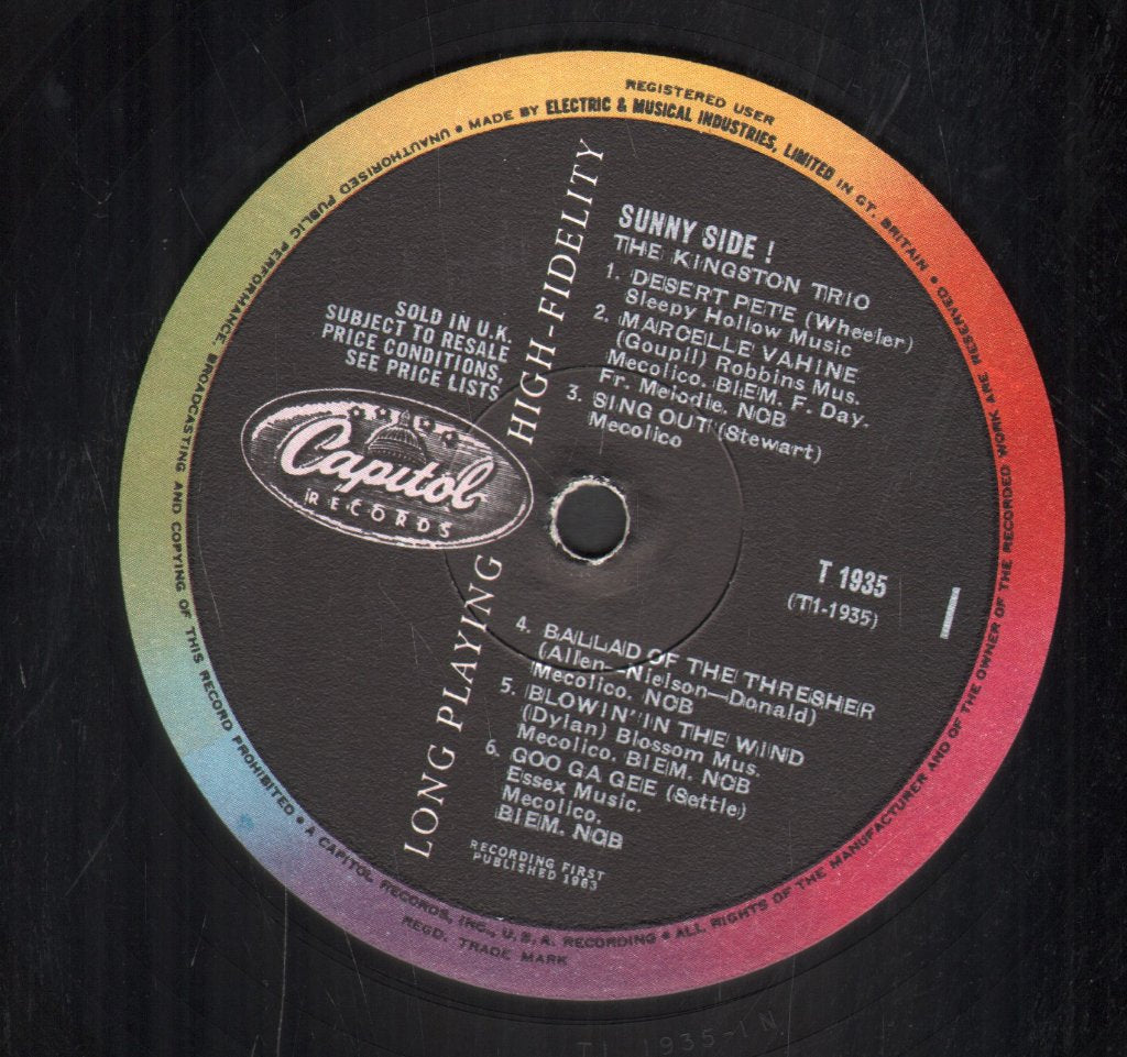 Kingston Trio - Sunny Side! - Lp