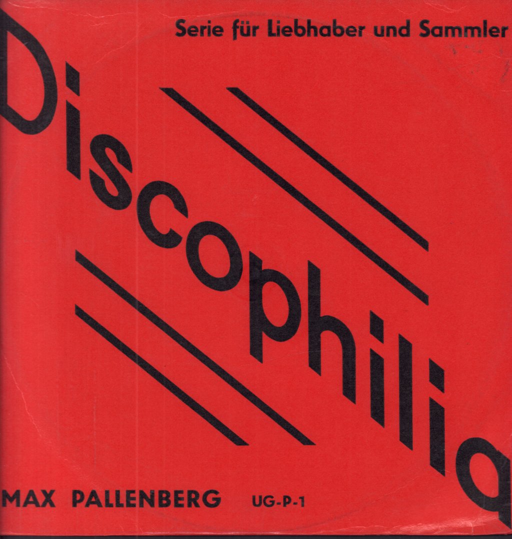 max pallenberg - serie fur liebhaber und sammler - Lp