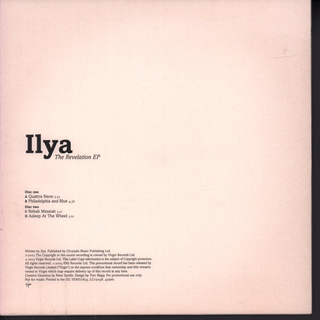 Ilya - Revelation Ep - 10 Inch