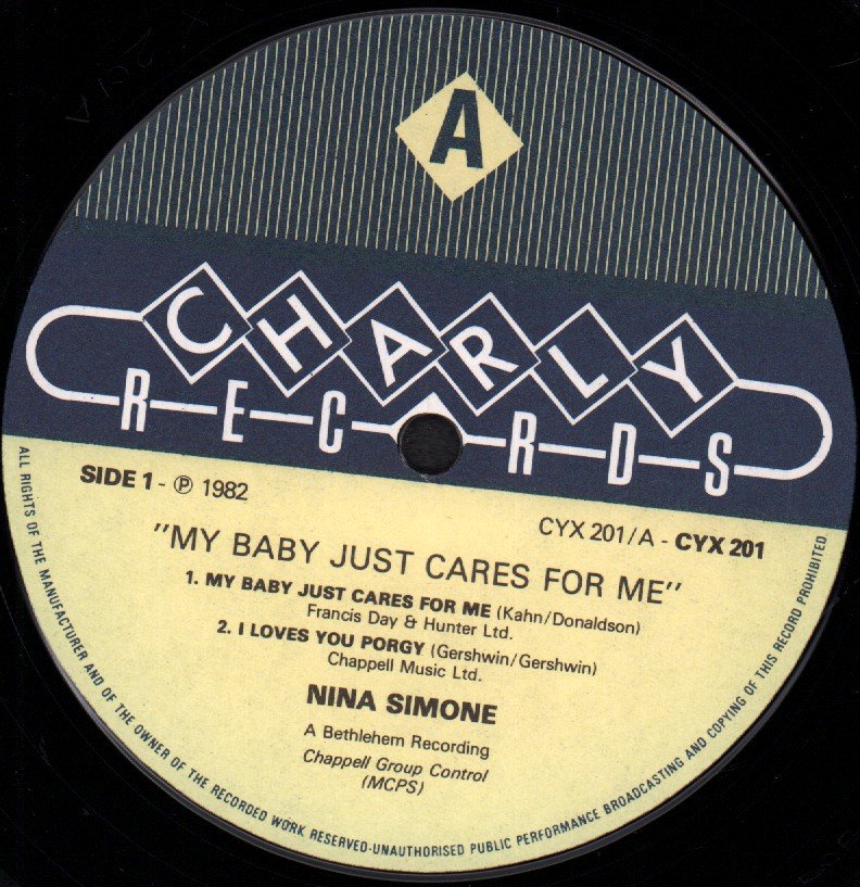 Nina Simone - My Baby Just Cares For Me - 10 Inch