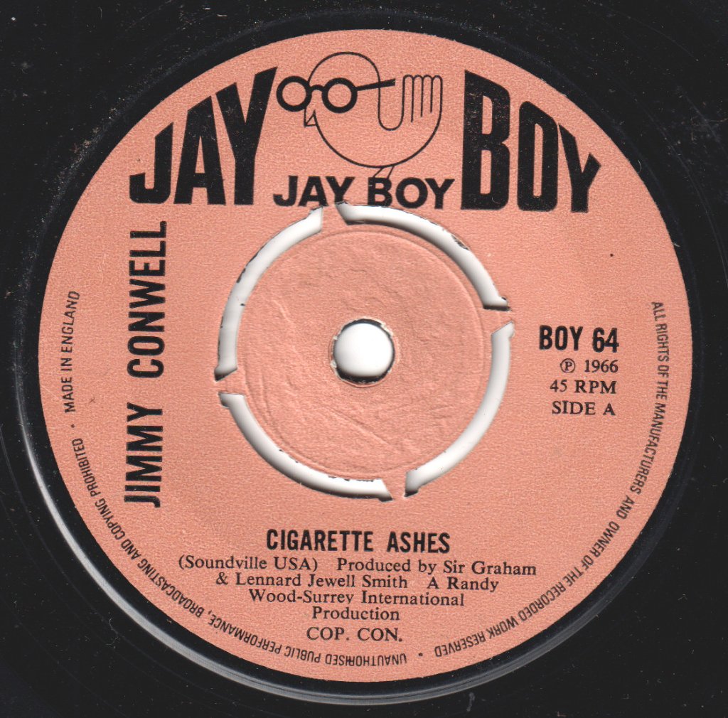 Jimmy Conwell - Cigarette Ashes - 7 Inch