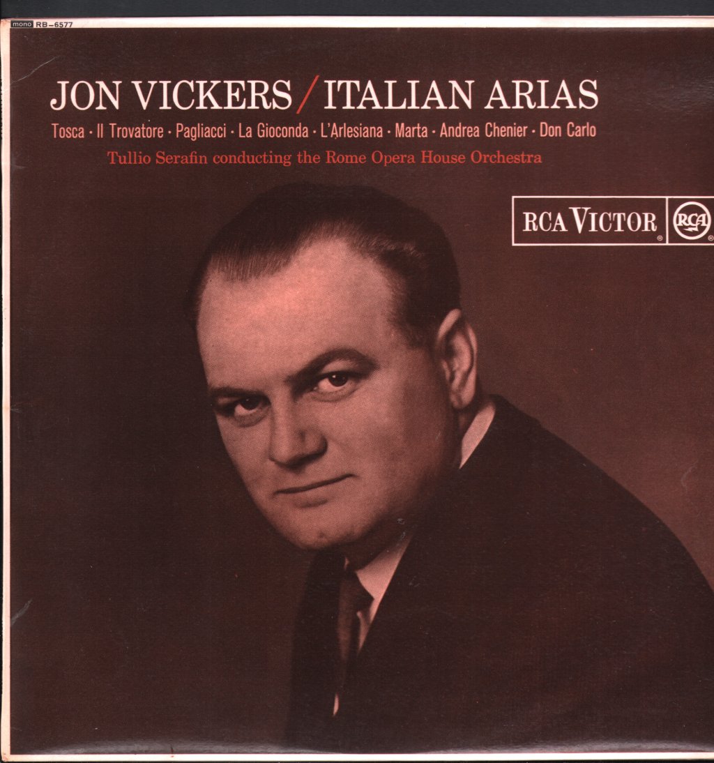 Jon Vickers - Italian Arias - Lp