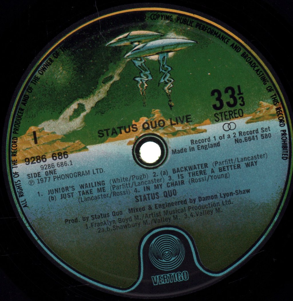 Status Quo - Live - Double Lp