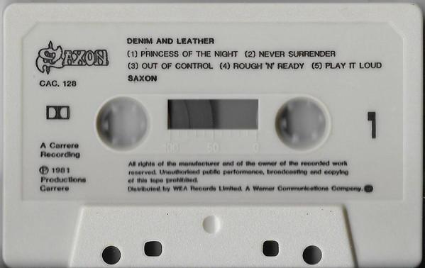 Saxon - Denim And Leather - Cassette