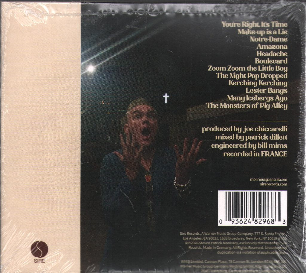 Morrissey - Make-Up Is A Lie - Cd