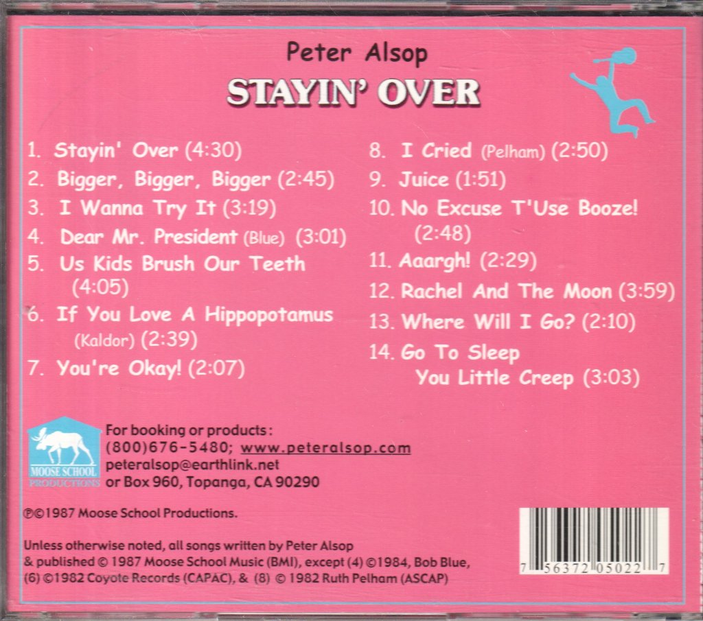 Peter Alsop - Stayin' Over - Cd