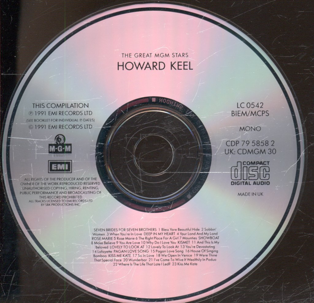 Howard Keel - Great MGM Stars - Cd